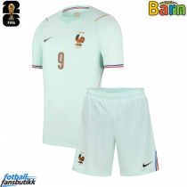 Frankrike Marcus Thuram #9 Bortedraktsett Barn EM 2024 Kortermet (+ Korte bukser)